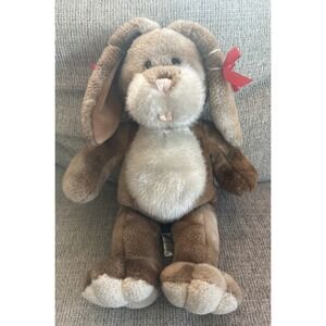 Build A Bear Light Brown Tan Long Floppy Ears Pink Nose Brown Eyes Plush Bunny